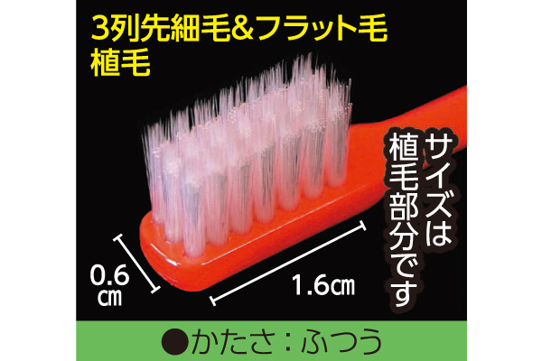 歯医者さんが考えた密毛先細毛歯ブラシ