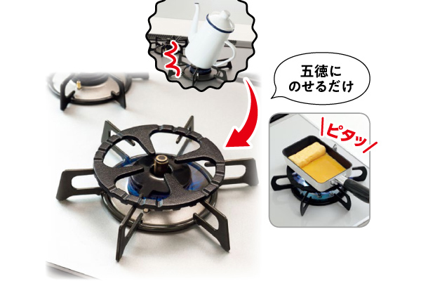 ミニ鍋がおける五徳