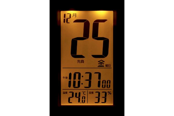 電波時計　フィットウェーブカレンダーD１３９