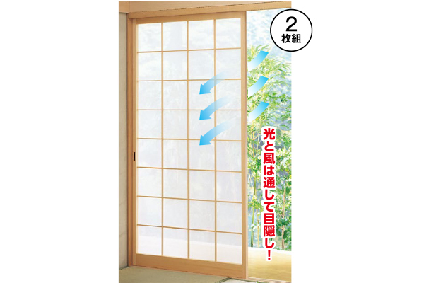 貼るだけレースの障子