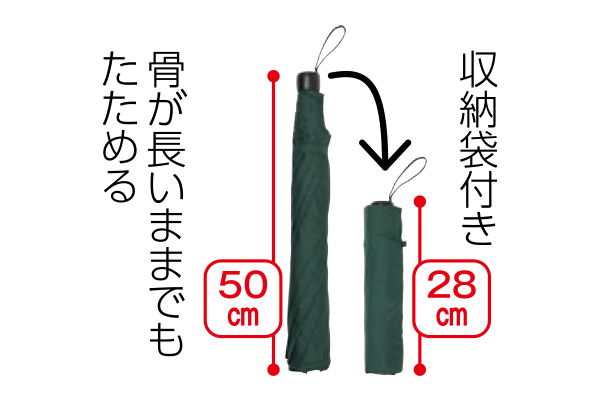 開くと大きいミニ傘　６５ｃｍ