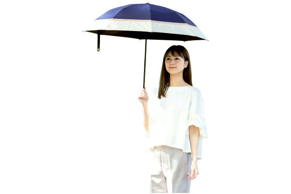ＵＶ遮熱遮光折傘　切継（晴雨兼用）