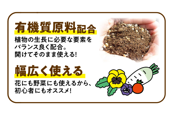 花と野菜の有機培養土