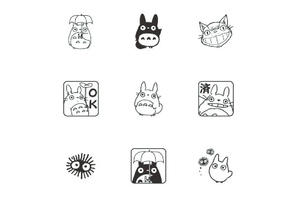 【ネット限定】チェックスタンプ　　となりのトトロ