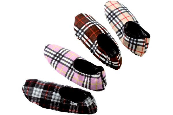 【ネット限定】チェック柄カバー　（4足組　22〜25cm）