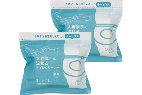 大判厚手の流せるトイレクリーナー