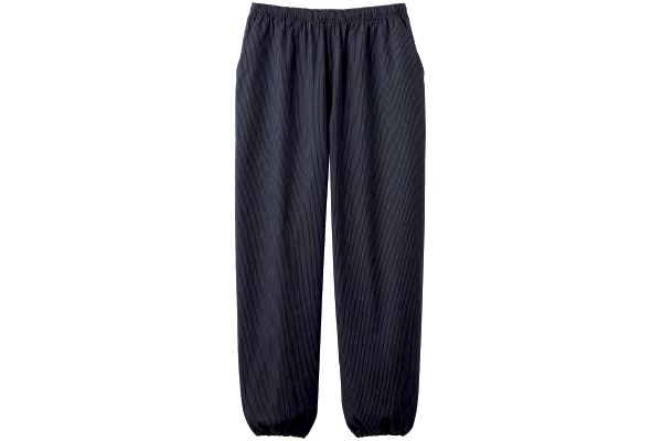 久留米織メンズパンツ Ｍブルーストライプ