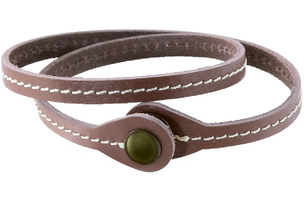静電気除去本革おしゃれブレスレット ブラウン