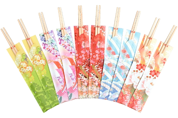 国産ひのき祝箸　友禅揃いことほぎ