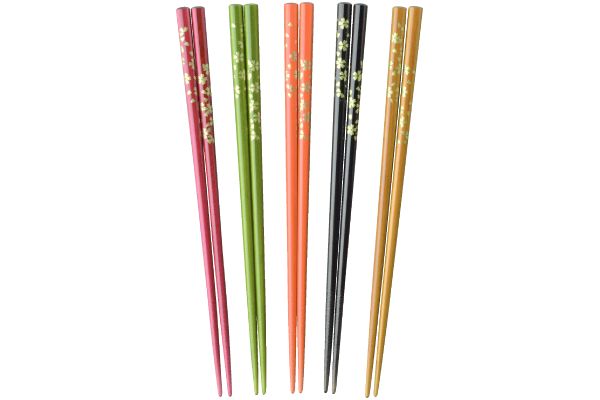 [若狭塗]食洗機対応金さくら塗箸