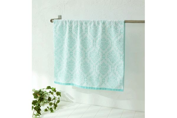 ［今治産］バスタオル （ダマスク）ミント