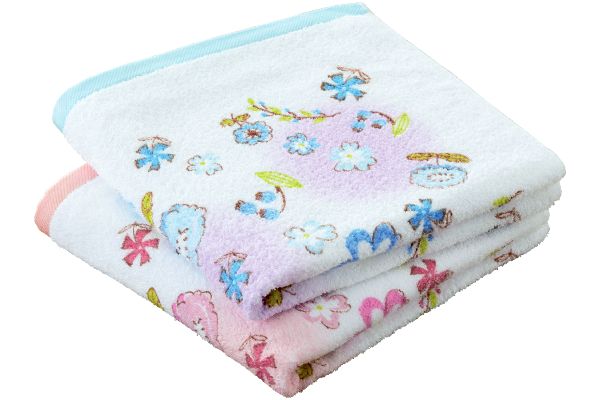 [泉州産]ルミナスフラワーバスタオル