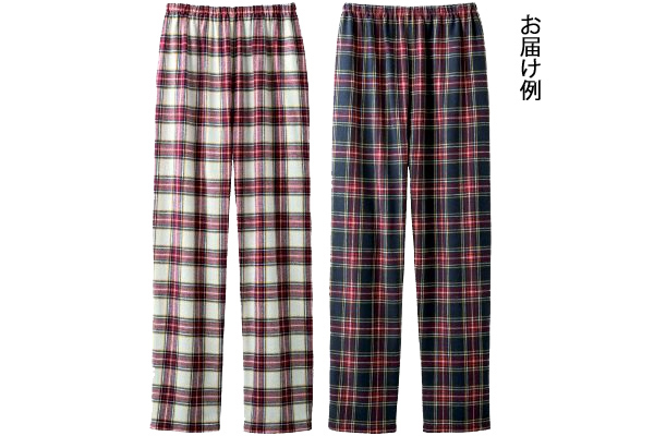 先染め起毛パジャマ下色柄おまかせレディース M