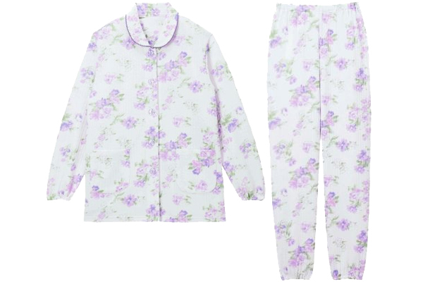 小柄な私のふんわりキルト暖かパジャマ ＭＰパープル系