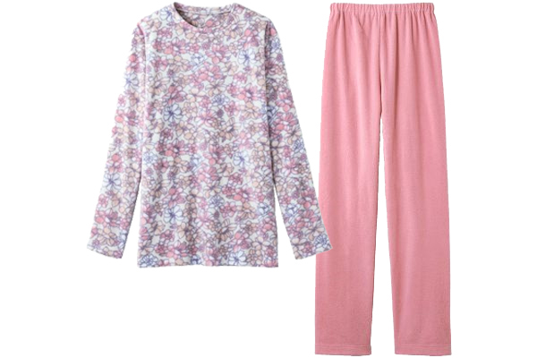 ふわふわフリースのおうちパジャマ Ｍピンク