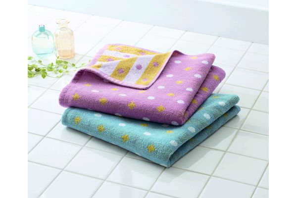 インド綿バスタオル　ジオパターン