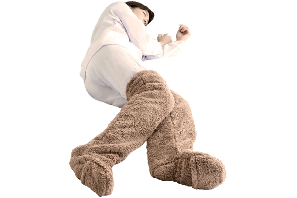 極暖　足が出せるロングカバー