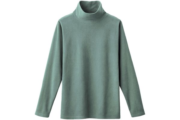 凄暖あったかフリースハイネックプルオーバー Ｍオリーブ