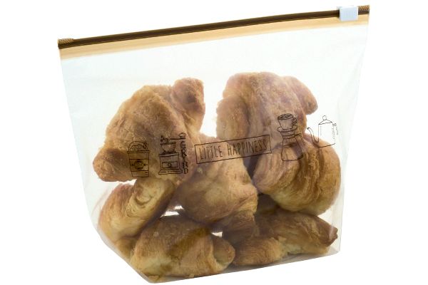 スライダーバッグマチ付（カフェ柄）