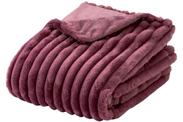 ふわふわうさとろタッチ毛布 １４０×１９０ｃｍピンク