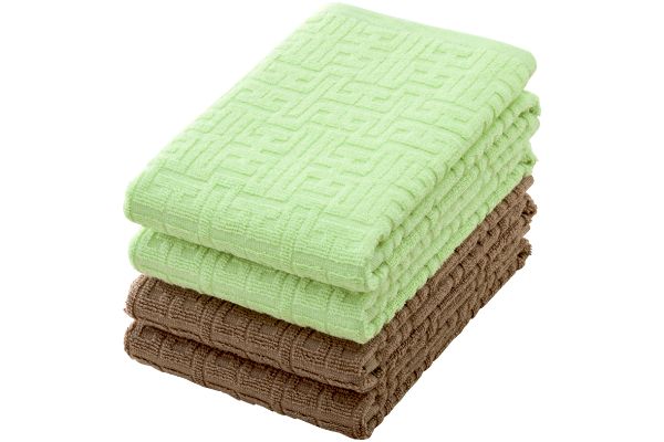 [ホテルタイプ]バラエティフェイスタオル　２色４枚組