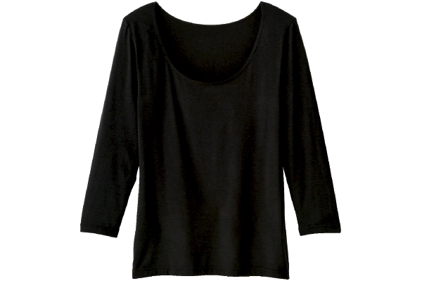 [あったかフィット]８分袖インナー