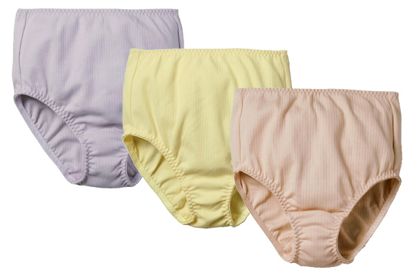 綿１００％深ばきフライス編ショーツ （3色組）Ｍ