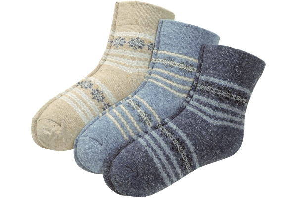 [つま先・かかとあったか]ネップソックス