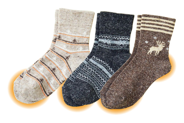 [つま先・かかとあったか]スノーソックス