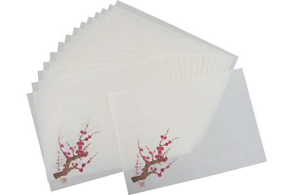 和紙風　ランチョンマット寒梅