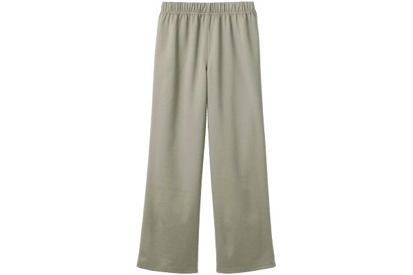 まるでウールのような裏起毛ゆったりストレートパンツ Ｍモカ