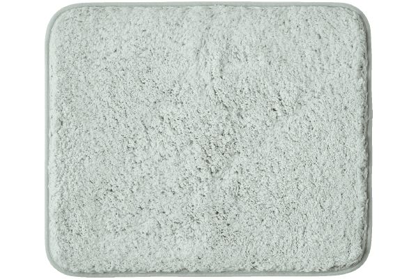 ふわふわ吸水バスマット スノーグレー