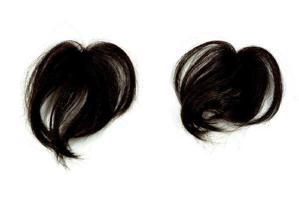 ミニヘアピース （2個組）自然色