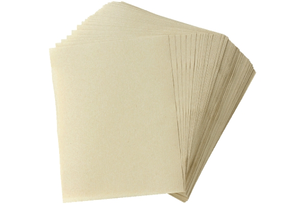 無漂白パルプ配合天ぷら敷き紙