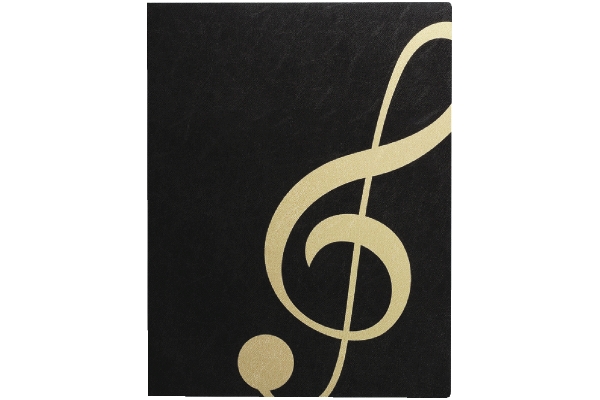 【ネット限定】ミュージックファイル　　ト音記号ブラック　