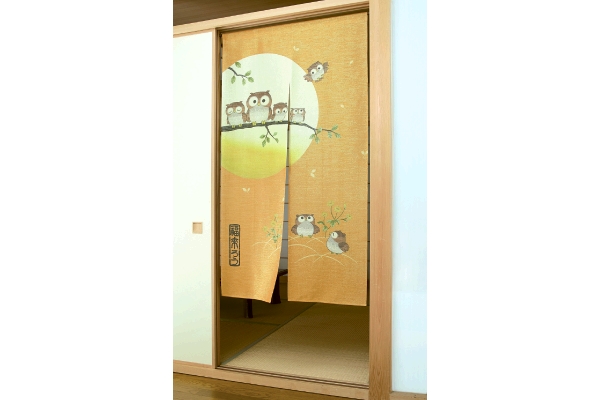 金糸入り福来ろうのれん　満月