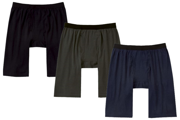 綿１００％ニットロングトランクス （３色組）Ｍ