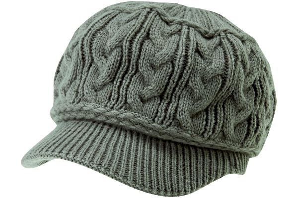 耳まであったか裏シャギーキャスケット グレー