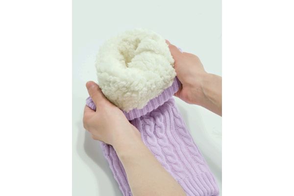 やわらかボアのあたたかふくらはぎウォーマー