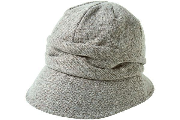 小顔魅せ耳まであったか帽子 ライトブラウン