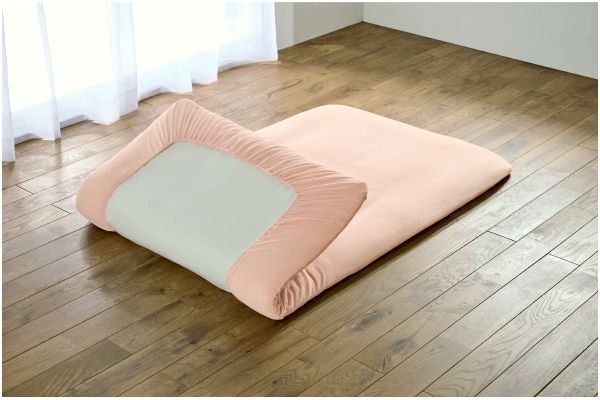 やわらかコットンワンタッチシーツ １０５×２００ｃｍピンク