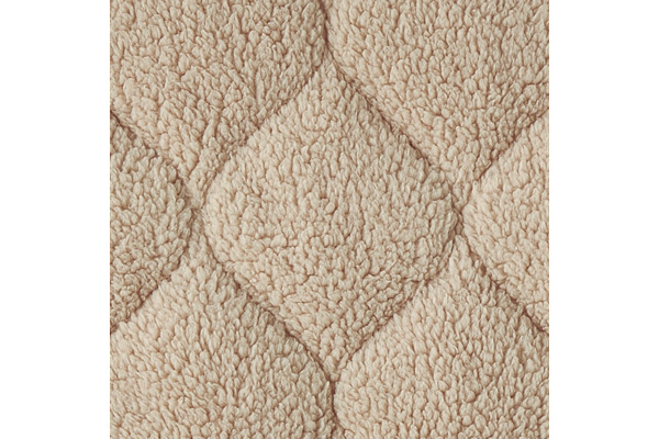 シープボア調キルトマルチカバー　ベージュ