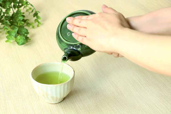 [美濃焼]茶カゴ急須織部釉