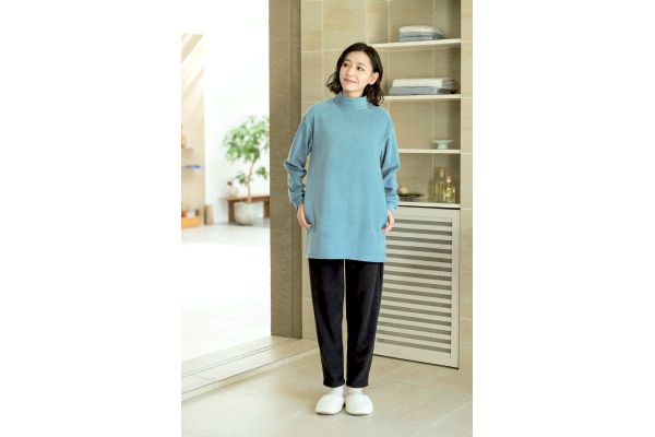 ぬくぬくフリースチュニックルームウェア