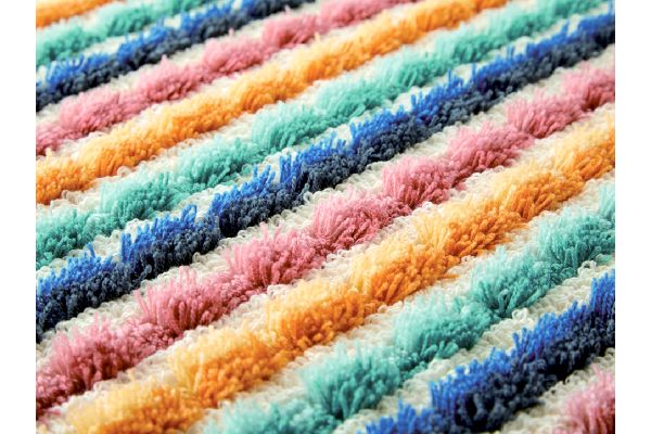 国産　ぽこぽこバスマット　ストライプ