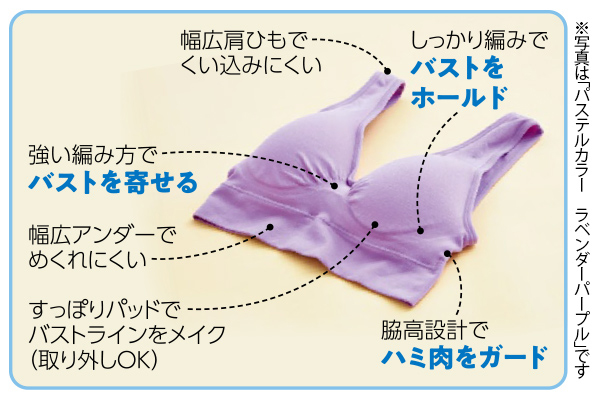 エアリーオン　ブラ　パステルカラー