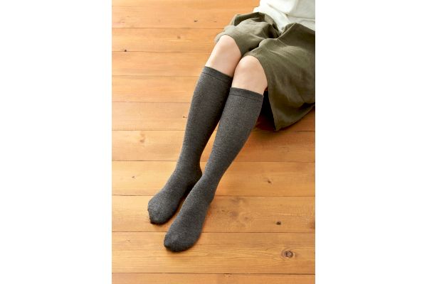 匠の技こだわり　ウール混ハイソックス