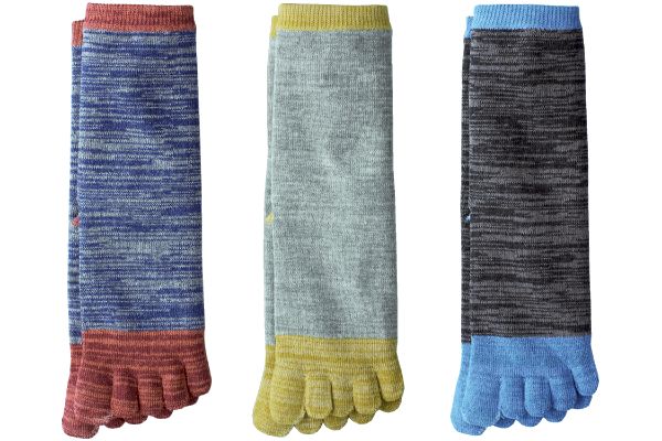 とにかく丈夫な5本指ソックス （3色組）22〜25ｃｍ