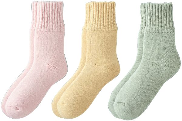 まるで毛布な裏起毛ソックス（3色組