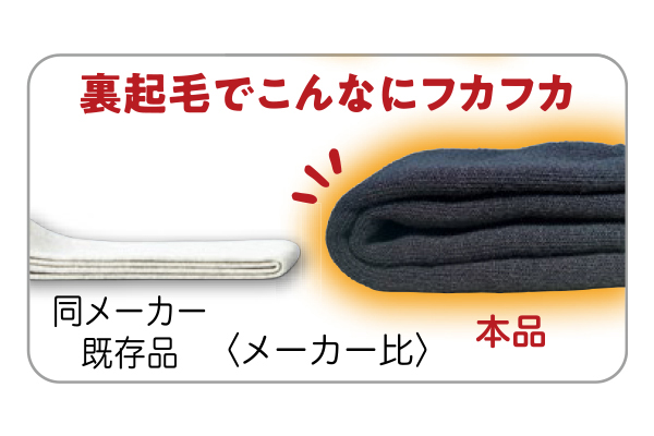 毛布のような裏起毛レッグウォーマー